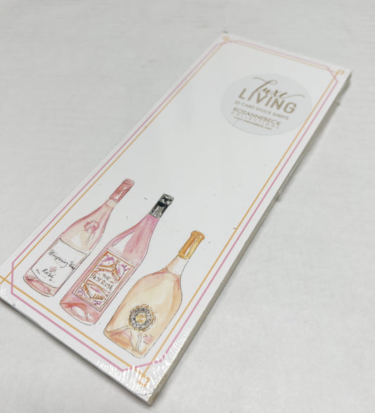 Rosé Bottles Luxe Skinny Pad