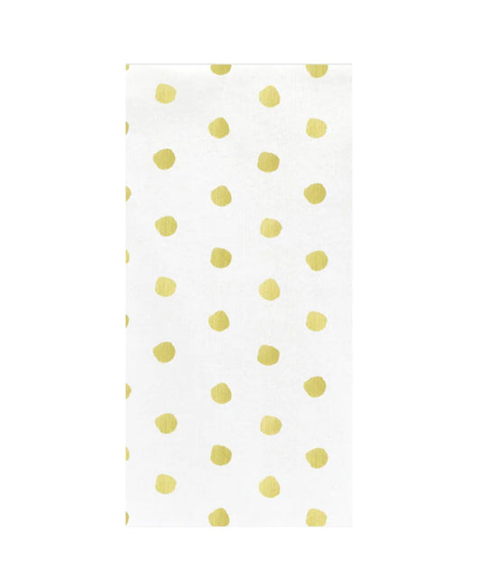 Papersoft Napkins Dot Yellow Guest Towels