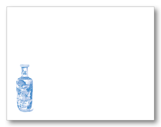 Chinoiserie Vase 8 Flat Cards w/ Envelopes