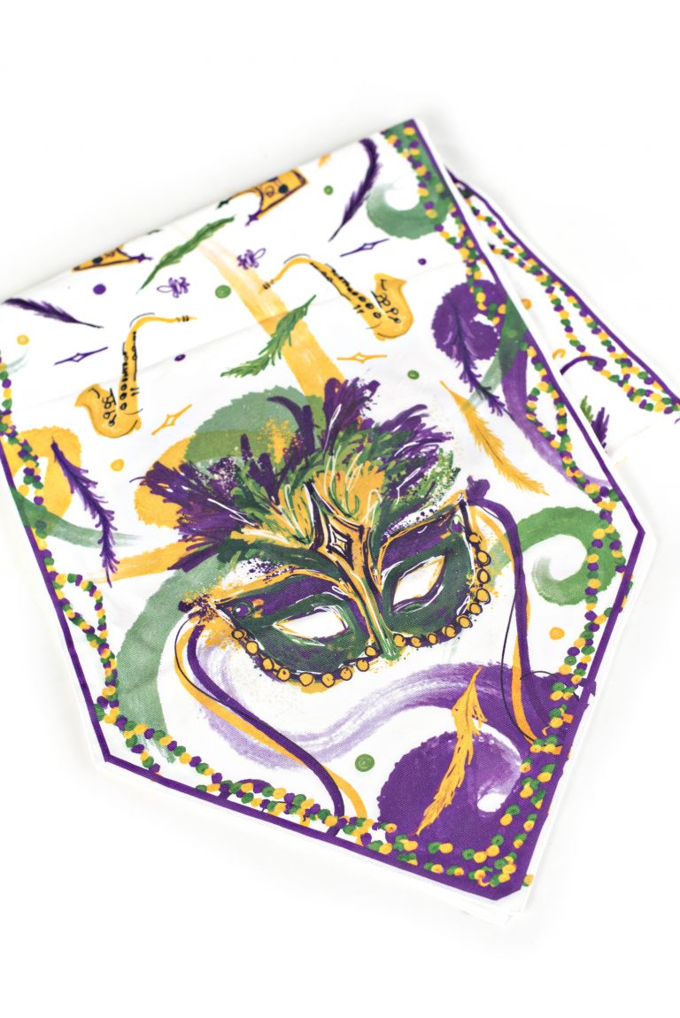 Mardi Gras Mask Table Runner
