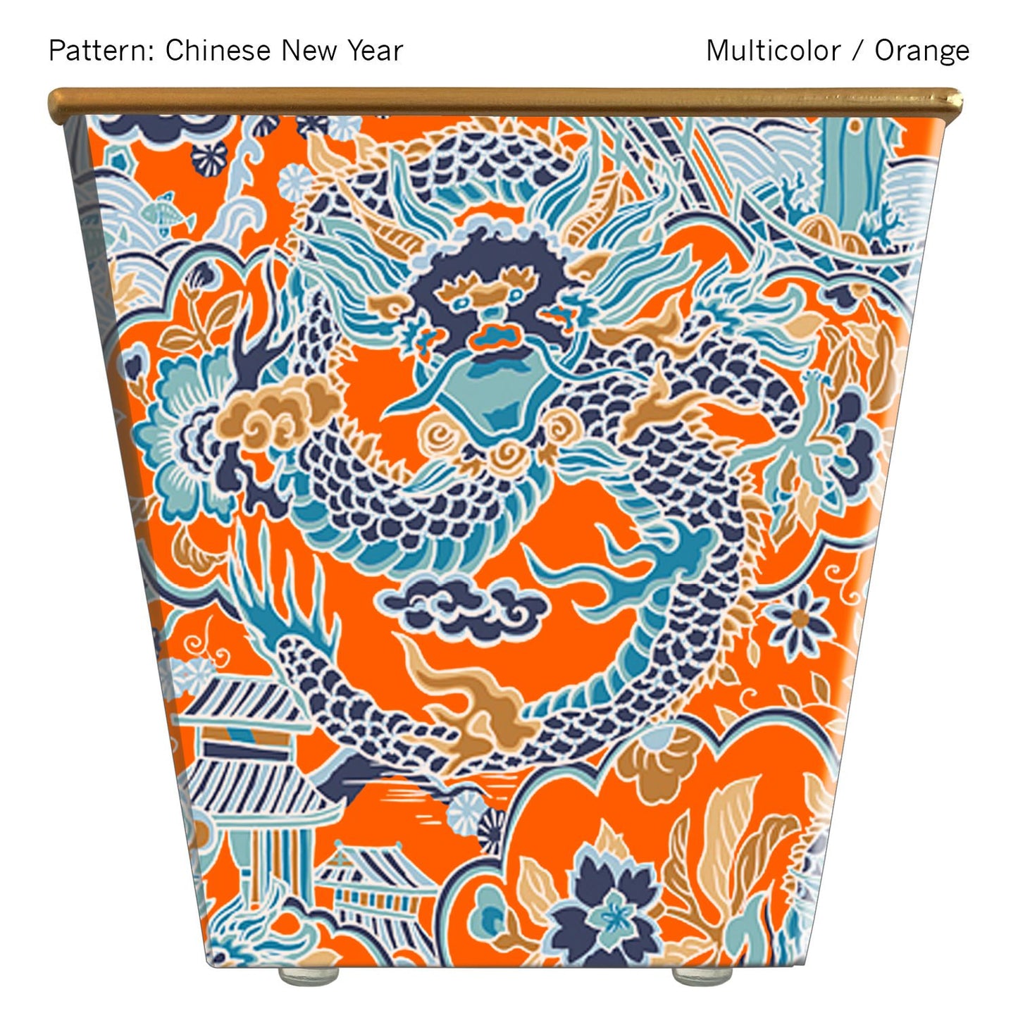 Chinese New Year Multicolor Orange Candle