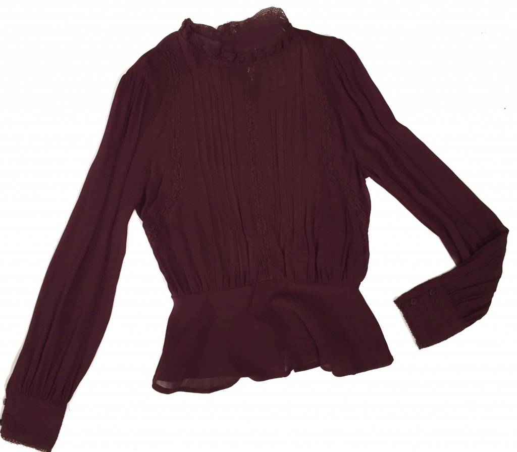 Wine Primrose Top