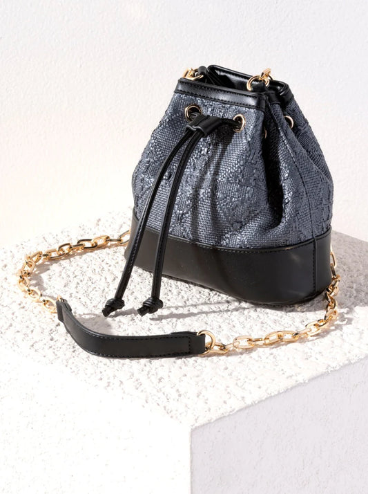 Black Adrienne Bucket Bag