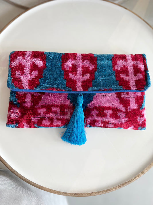 Teal/Magenta/Pink FDL Lily Clutch