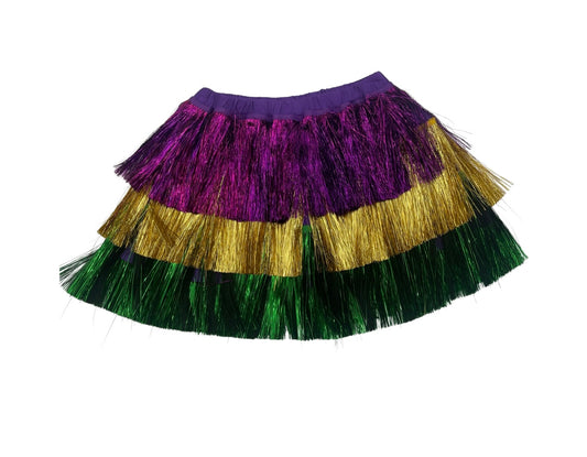 Kids Mardi Gras Fringe Skirt
