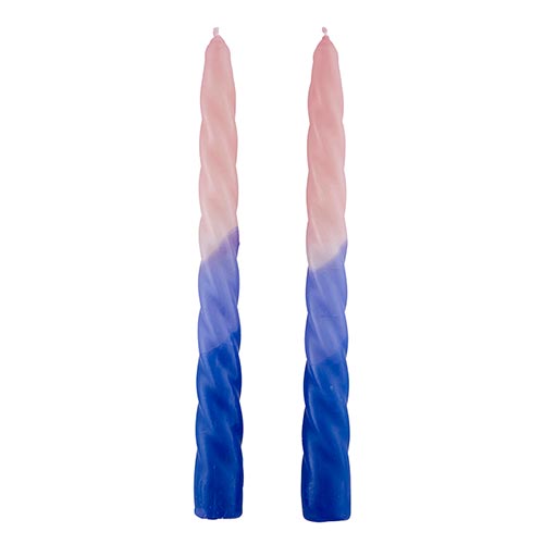 Pink/Blue Taper Candle