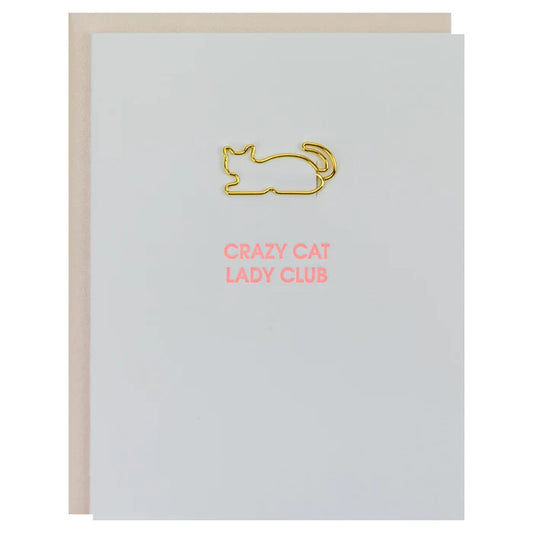 Crazy Cat Lady Paperclip Card