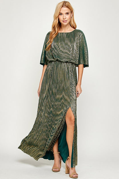 Forest/Gold Gia Dress