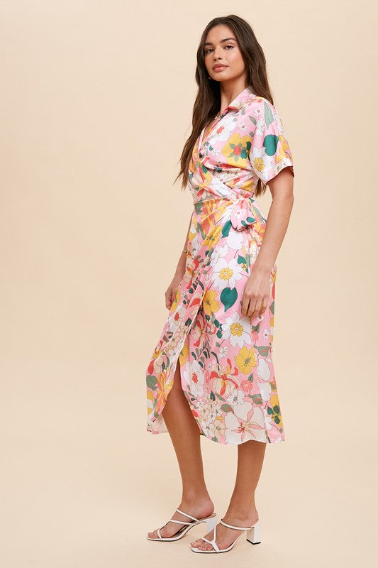 Pink Floral Minnie Dress