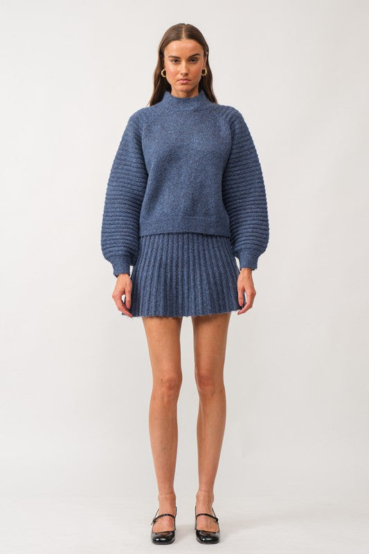 Navy Gabrielle Sweater