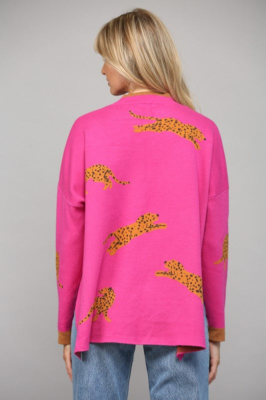 Fuchsia Carey Sweater