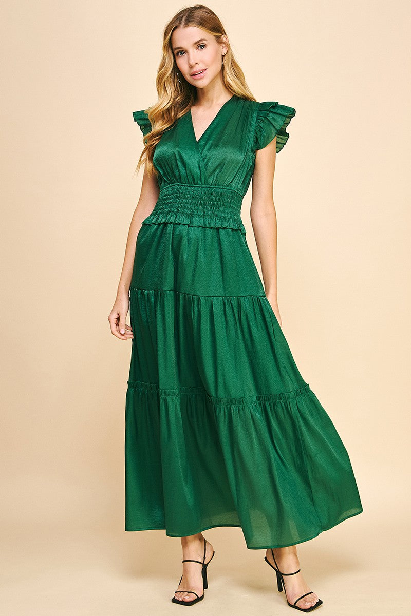 Hunter Green Jennifer Dress Lucy Rose Hunter Green Jennifer Dress Lucy Rose
