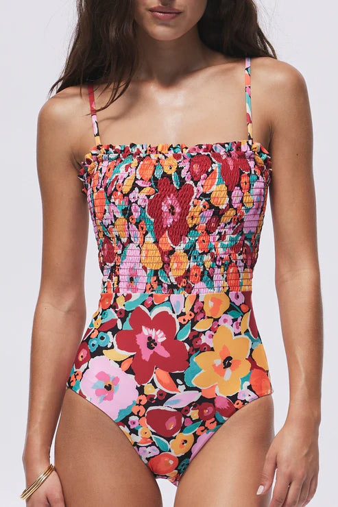 Colorful Floral Carrie One Piece Swimsuit