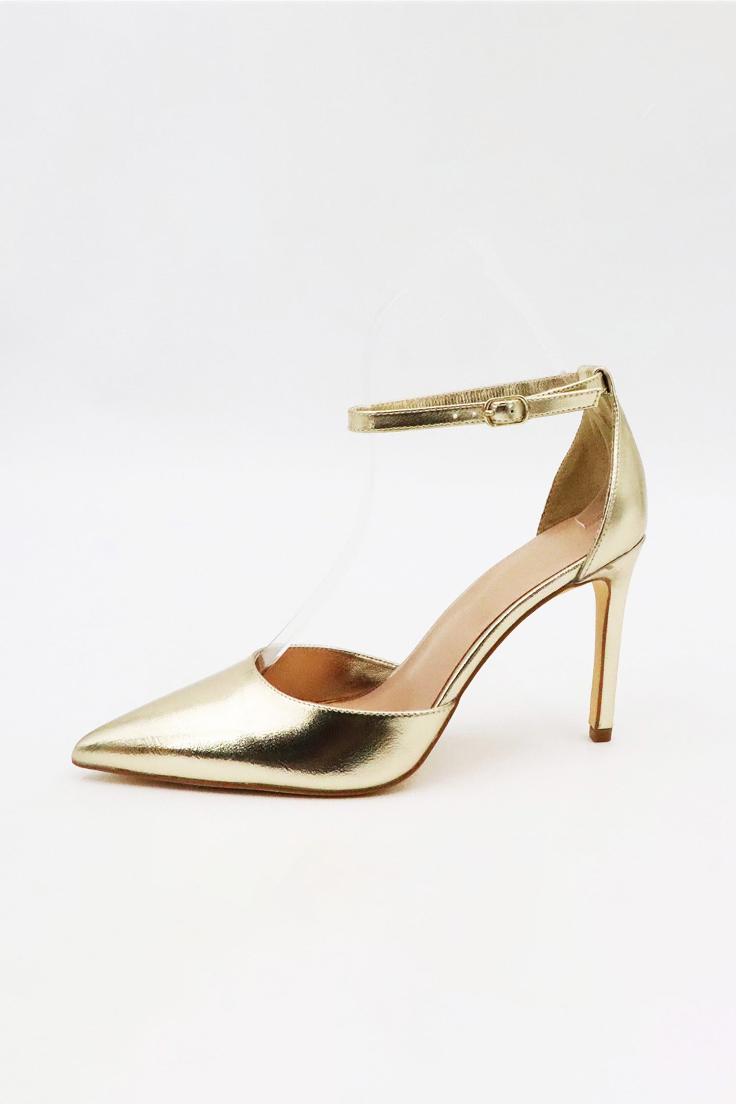 rose gold pointed heels