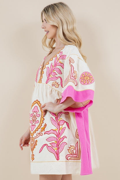 Pink Tilly Kimono Dress