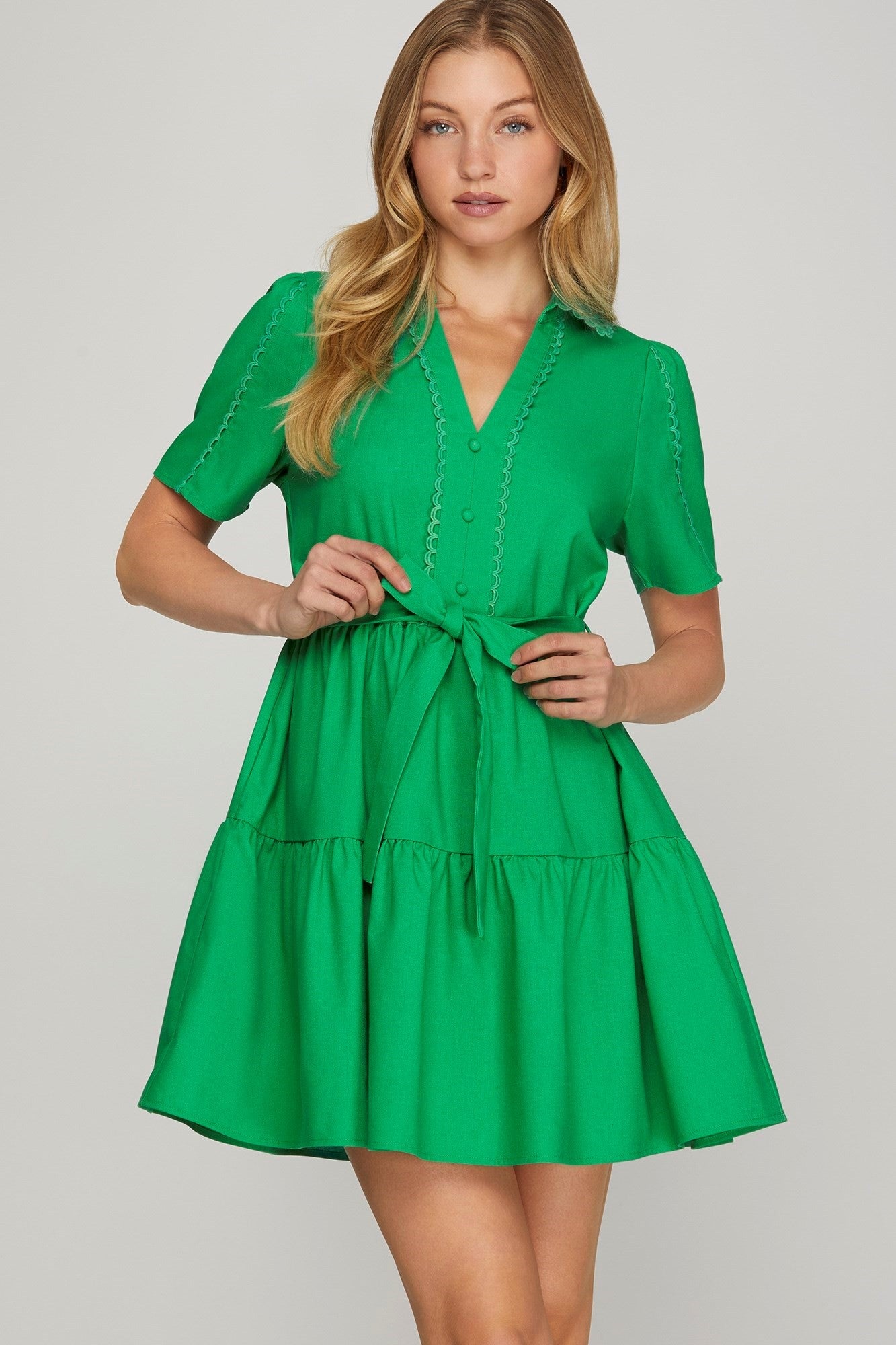Green Adele Dress Lucy Rose Green Adele Dress Lucy Rose