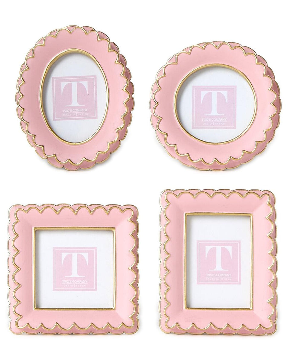 Pink Scalloped Mini Frame – Lucy Rose
