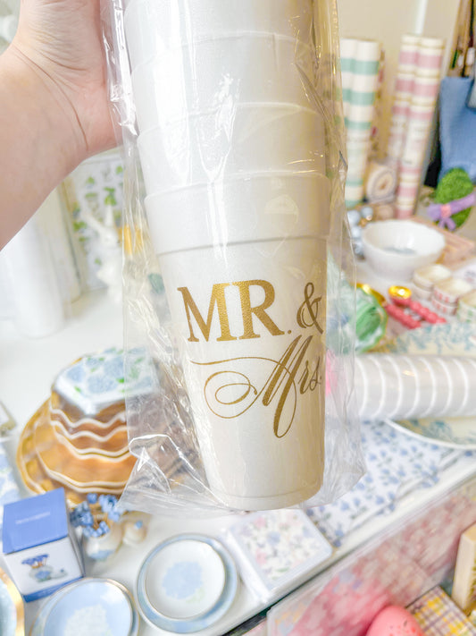 Mr. & Mrs. Styrofoam Cups