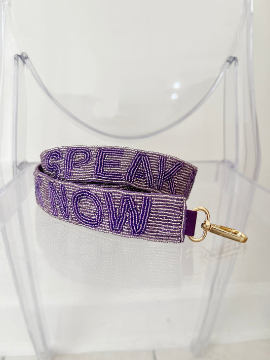 Speak Now Beaded Bag Strap