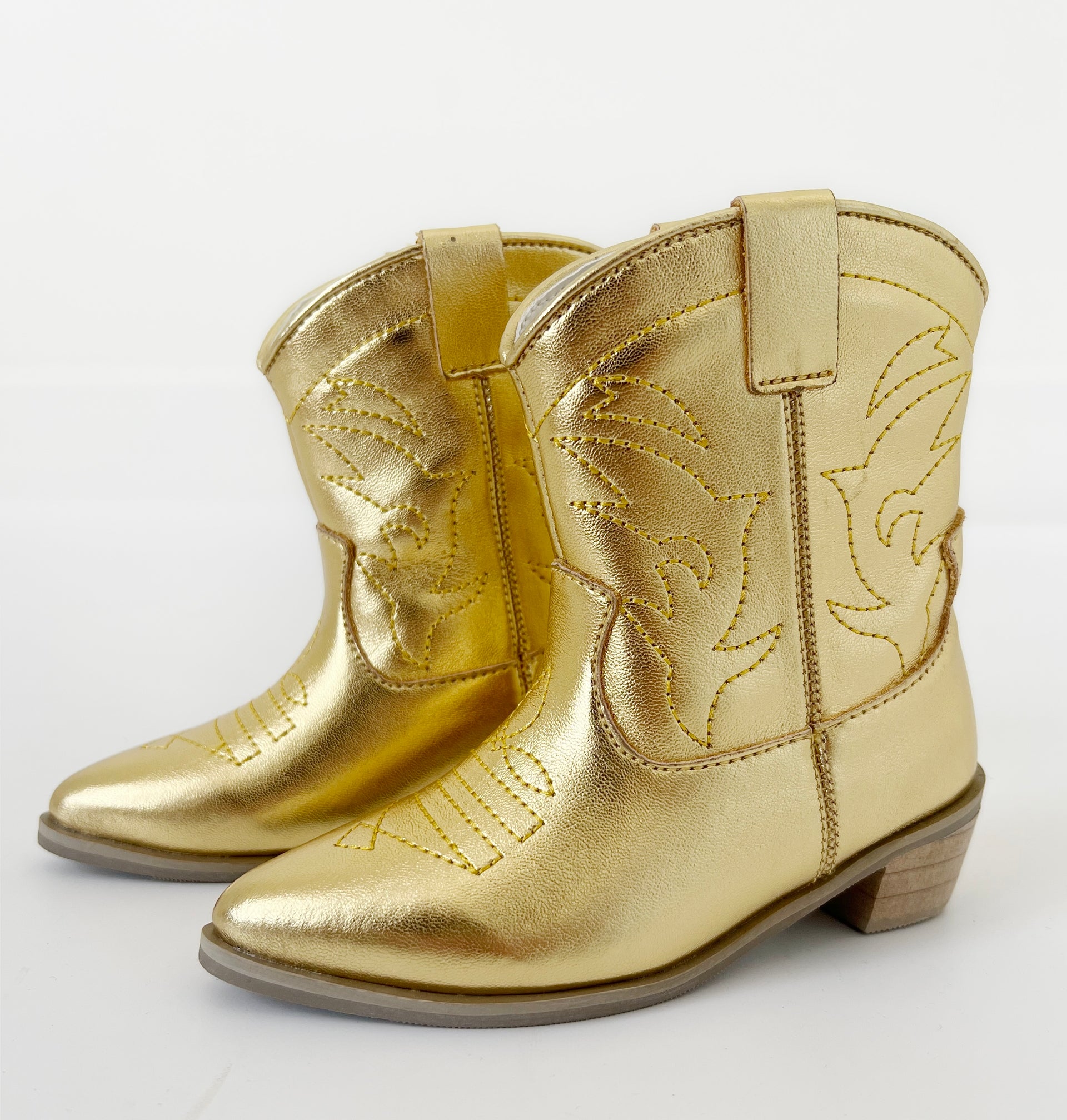 Western Boots Little Girls Gold Boots Girls Gold Western Boots (4
