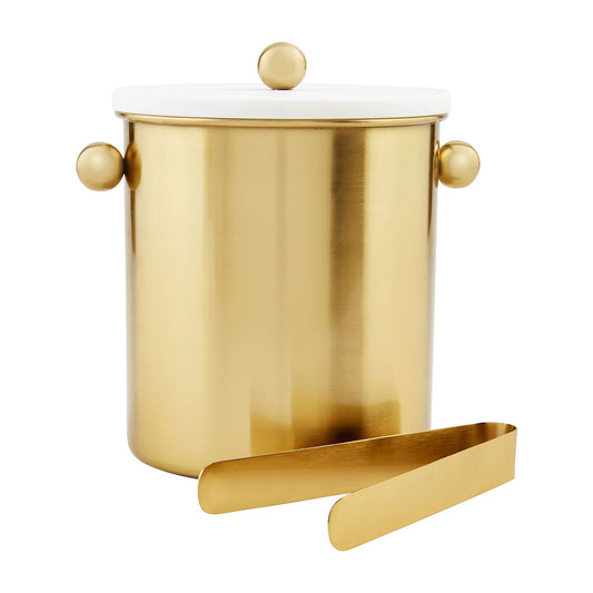 Brass/Marble Ice Bucket