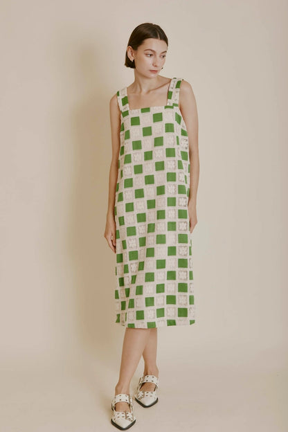 Green Mia Crochet Dress
