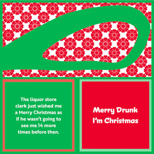 Xmas Merry Drunk Napkin
