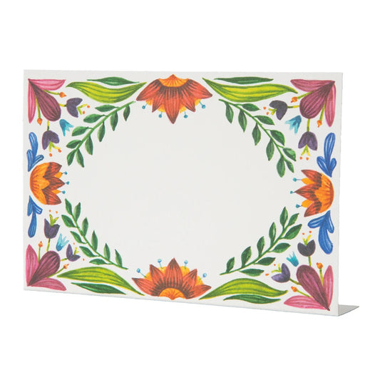 Fiesta Floral Place Card