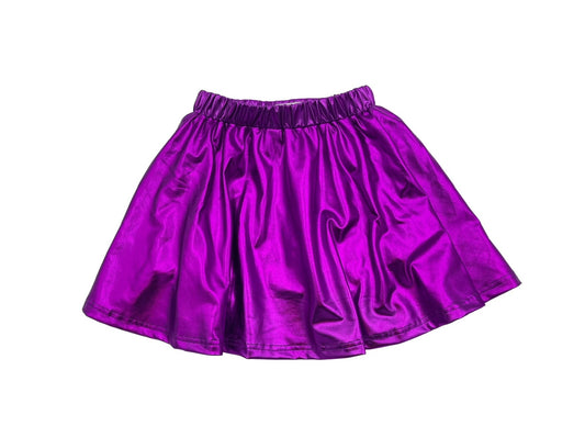Purple Metallic Skirt