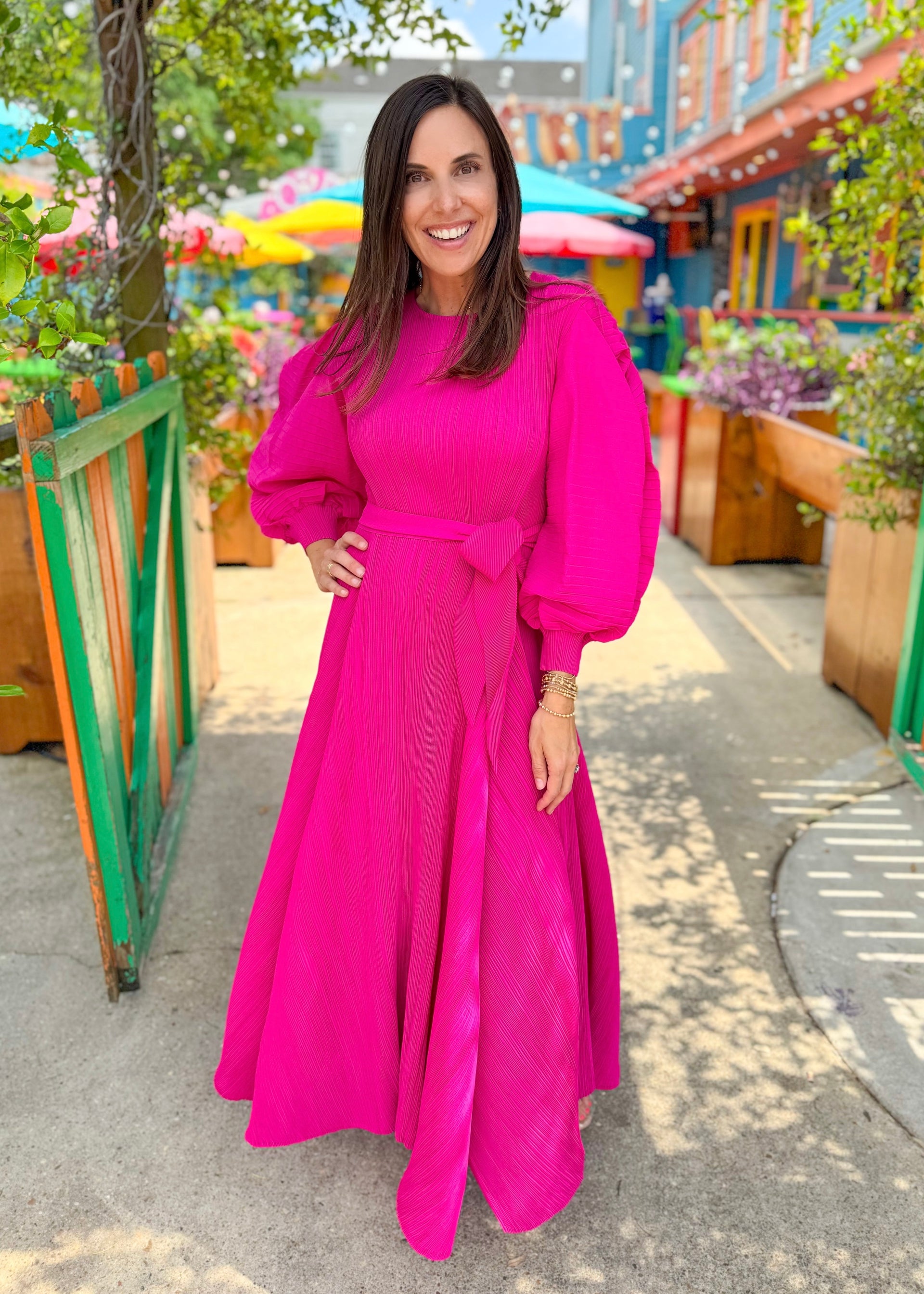 Fuchsia Catherine Dress – Lucy Rose