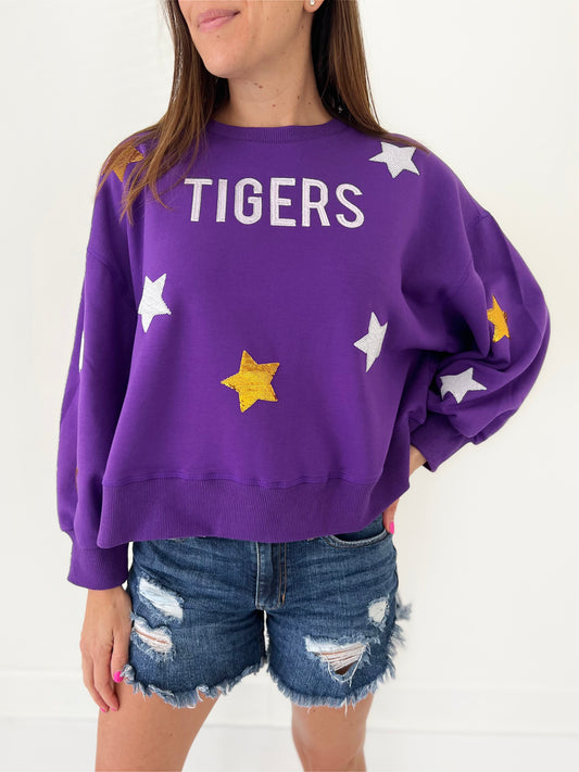 Purple Star Tigers Sweatshirt