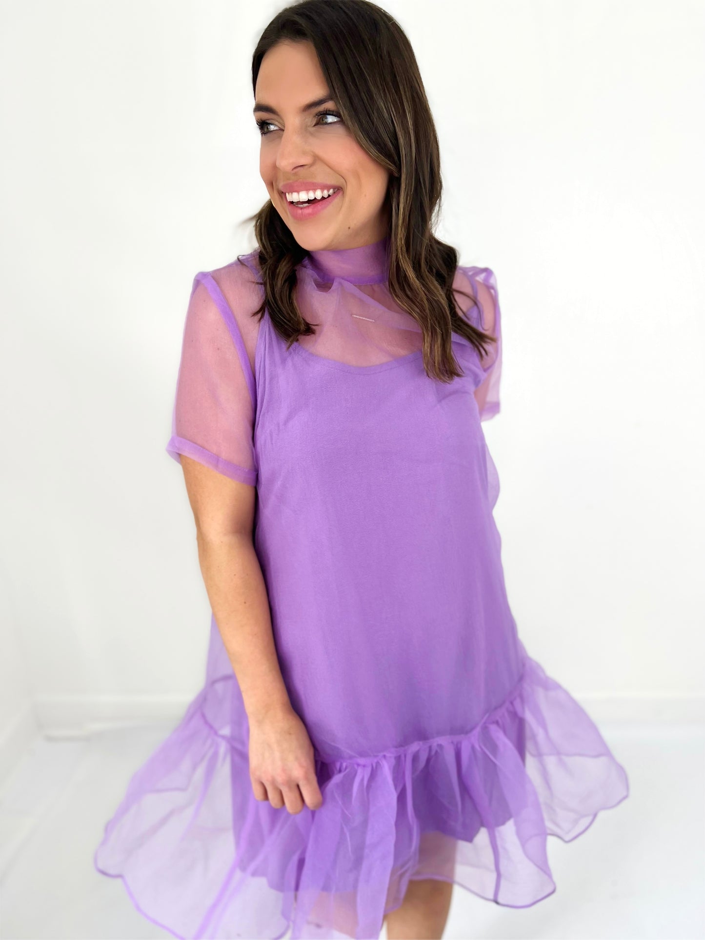 Lilac Organza Kim Dress