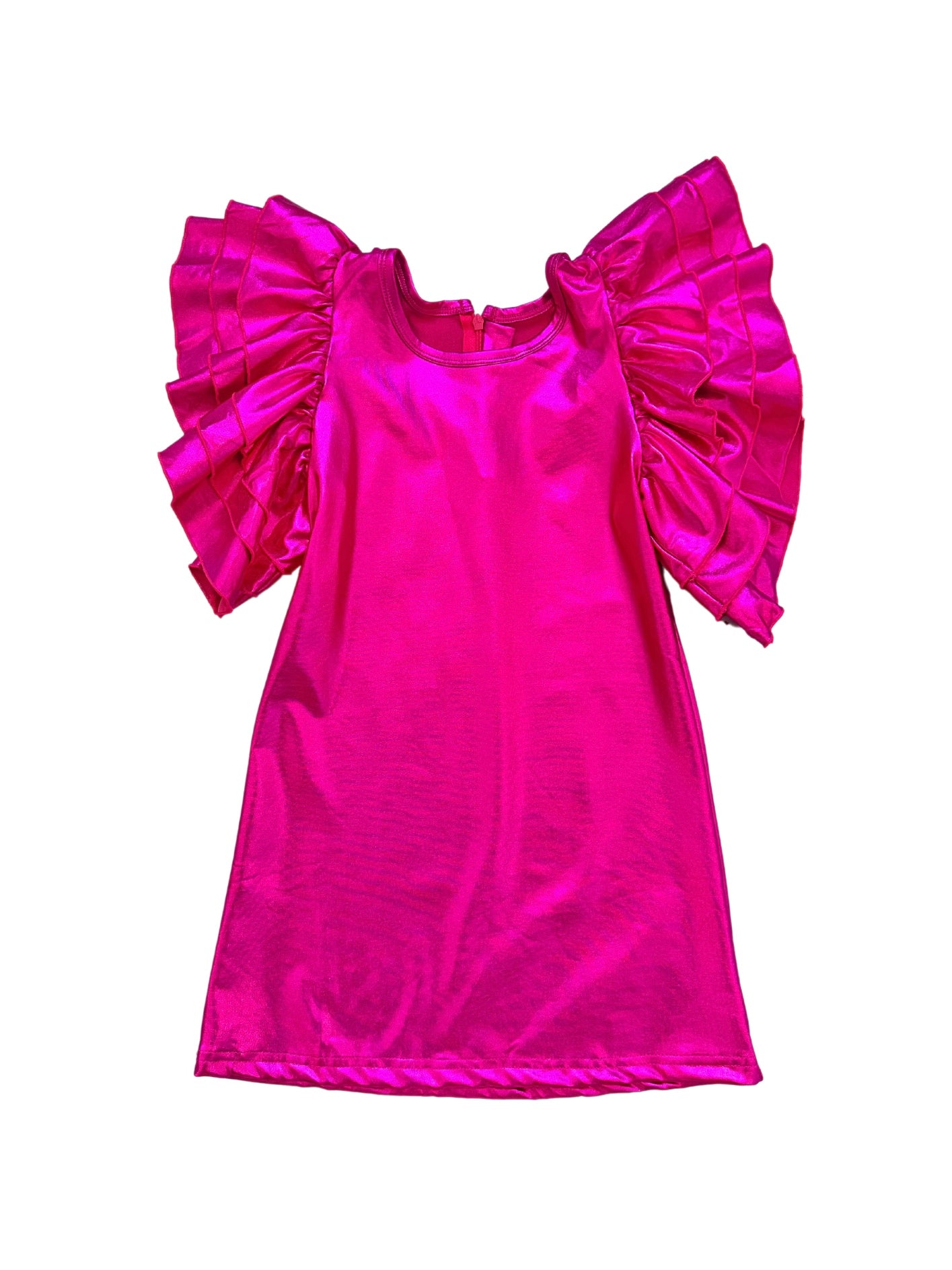 Hot Pink Metallic Dress 7-8Y Hot Pink Metallic Dress 7-8Y
