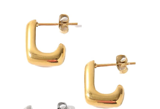 Gold Finesse Hoops