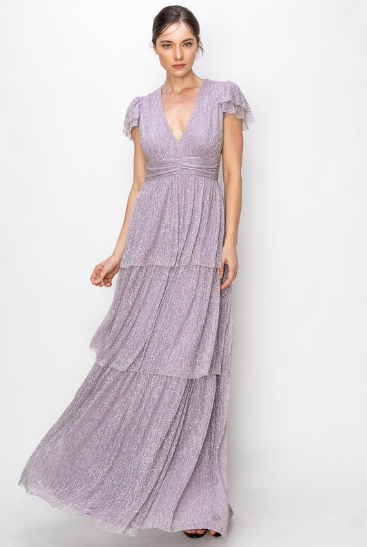 Lavender Shimmer Tia Dress