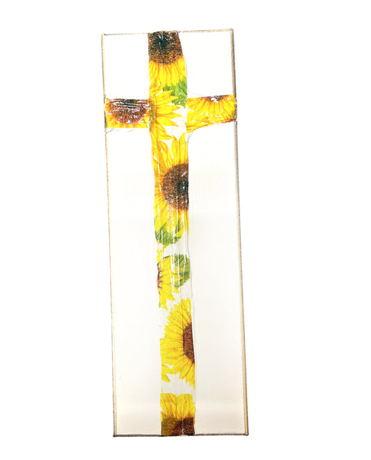 4x12 Sunflower Cross