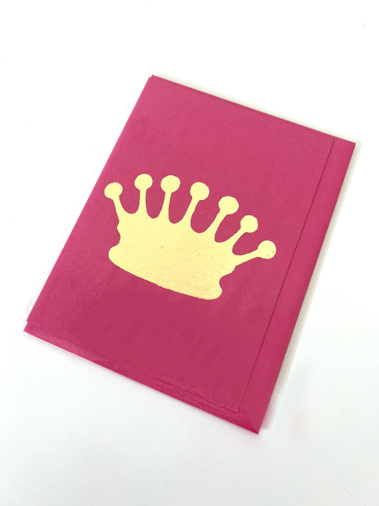 Pink Crown Card