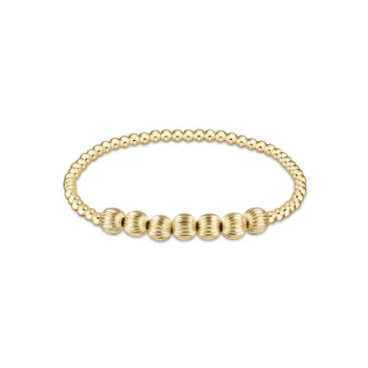 Dignity Gold Beaded Bliss 3mm Bead Bracelet