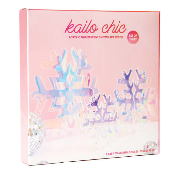 C.R. Gibson Kailo Chic Acrylic Snowflakes