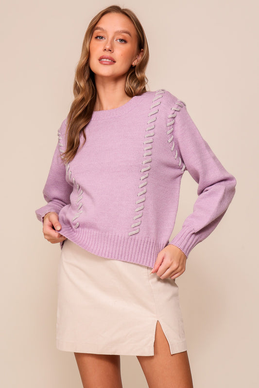Lavender Spencer Sweater