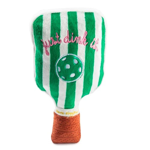 Green Stripe Pickball Paddle Dog Toy