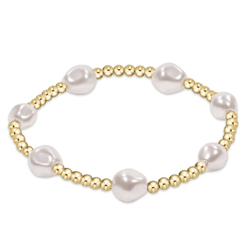 Admire Gold Pearl 3mm Bead Bracelet