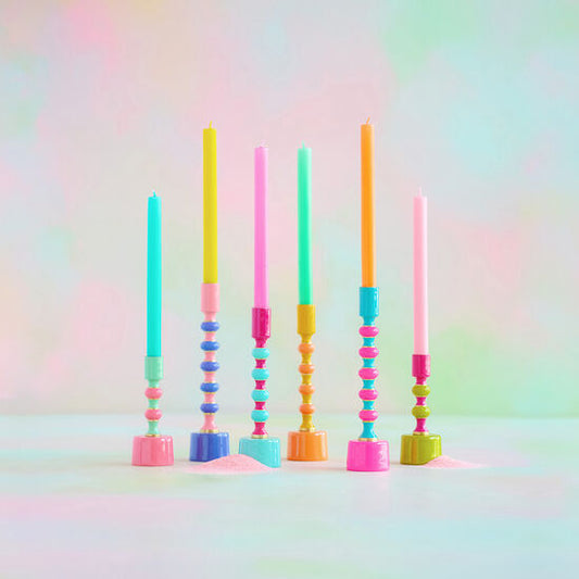 Enamel Colored Candle Sticks