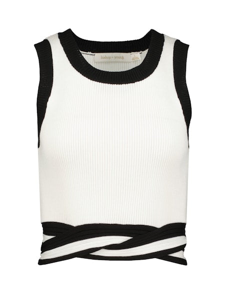 White/Black Claudia Top – Lucy Rose
