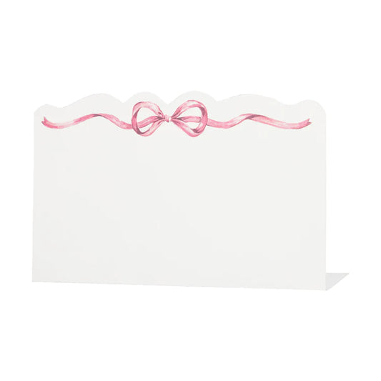 Pink Bow Place Card