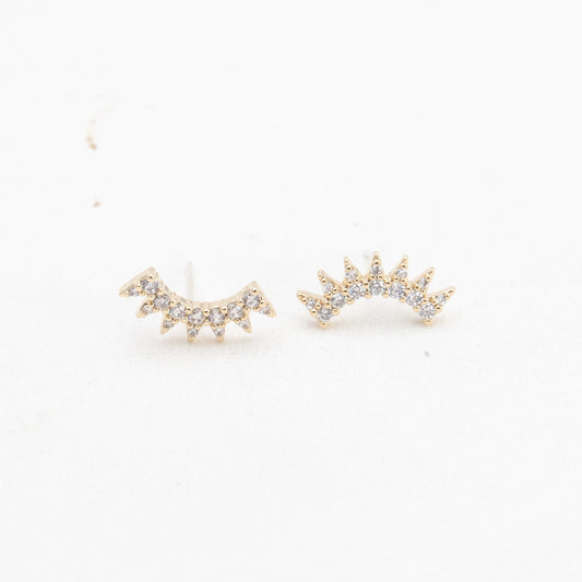 Gold Nova Climber Earrings