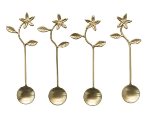 Flower Brass Spoon
