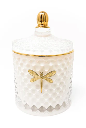 Bella Candle-White & Gold