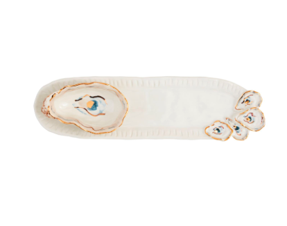Oyster Tidbit/Tray Set