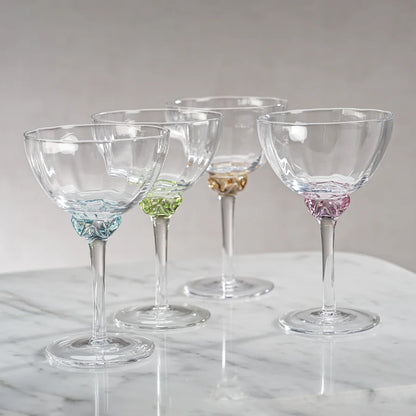 Blue Colette Optic Martini/Cocktail Glass
